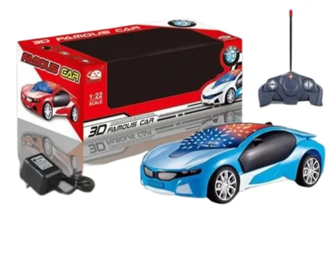 3D Famous Car 4 Channel RC Remote Control Cars with 3D Lights with Battery and Charger